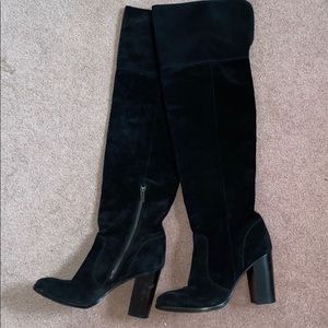 Frye over the knee suede boots